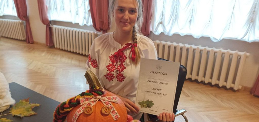Rudens svētkos rotājās baltkrievu ķirbis