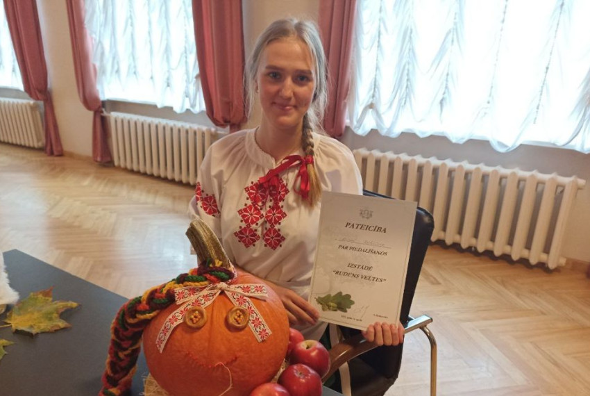 Rudens svētkos rotājās baltkrievu ķirbis